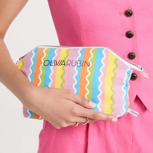 Olivia Rubin colorful canvas pouch